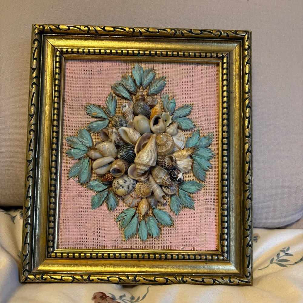 Vintage MCM Seashell Art